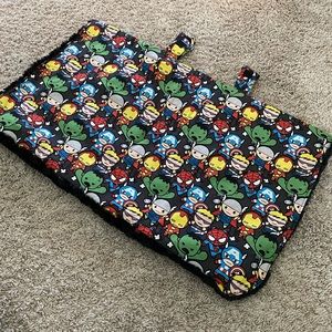 Superhero car seat/stroller cover - never used